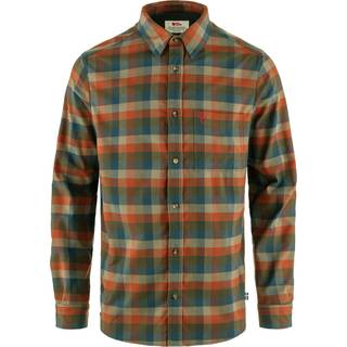 Fjällräven Men's Lappland Stretch Flannel Shirt Laurel Green-Autumn Leaf, S
