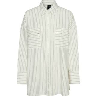 VERO MODA dame skjorte VMSIRI - Asphalt Snow white - S
