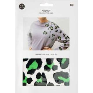 Bügelmotive Acid Leo neon-grün 20 Stück - Grün