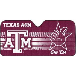 Fanmats 60027 NCAA Texas A&M Aggies Windshield Sun Auto Shade Sun Shield Sun Visor | Harmonika tri-fold til opbevaring | 59 """" X 29.5 """" Farverig