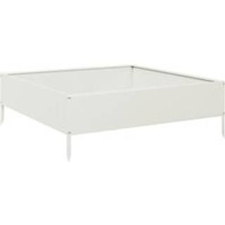 højbed 100x100x33,5 cm stål hvid