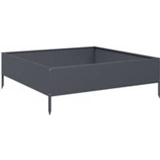 højbed 100x100x33,5 cm stål antracitgrå