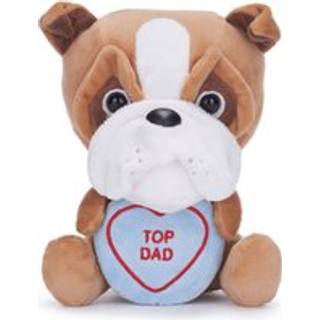 Posh Paws Swizzles Kærlighedshjerter 18 cm Bruce The Bulldog 'DEN BEDSTE FAR'