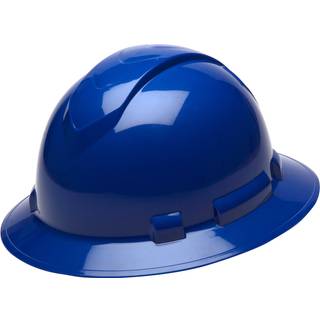 Pyramex Ridgeline Full Brim Hard Hat 4-Point Ratchet Suspension Blue