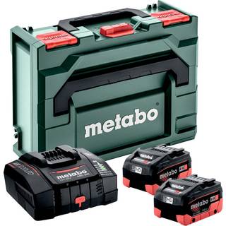 Metabo CAS 18V Startsæt med 2 stk. 10,0Ah LiHD batteri, lader og metaBOX 145