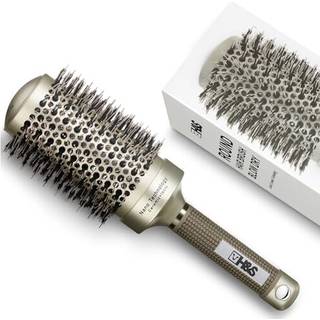 H&S trbrste til rund hr - ? 85 mm (3,3"""") - Naturlig ornehrbrste til fntrring og quiff-styling - Lille rund rullebrste til kvinder og mn