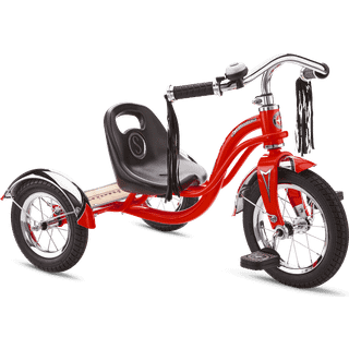 Schwinn Roadster-cykel til sm?b?rn Kids klassiske trehjuling med lavt placeret st?ltrike ramme m/ klokke & styrede kvaster bagd?k lavet af ?gte t