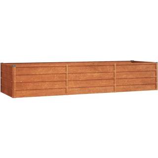 Højbed Cortenstål Rustfarvet - 240 x 80 x 45 cm