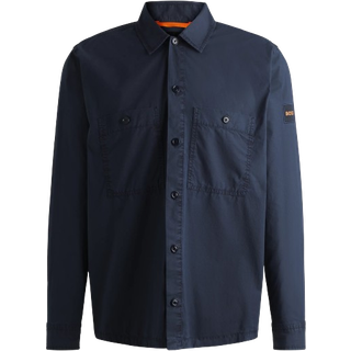 BOSS Orange Herren Overshirt blau