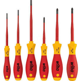 Wiha SoftFinish SlimFix electric skruetrækkersæt, LK/PH/SL/PZ - 6 dele