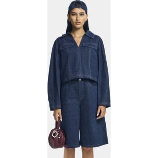 PIECES dame bluse PCFABIA - Dark Blue Denim - S