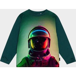 Molo GOTS Rube Langærmet T-shirt Space Helmet 92 cm  Grøn  92 cm  mand