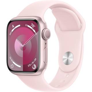 Apple Series 9 GPS 41mm Midnight Case Midnight Sport Band MR8W3 - Unisex - 41 mm - Smartwatch - Quartz m. Oplader - Gorilla Glas