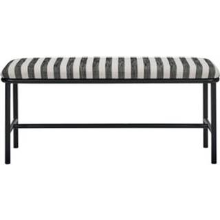 House Doctor Bench Toda, Black/Off-white
