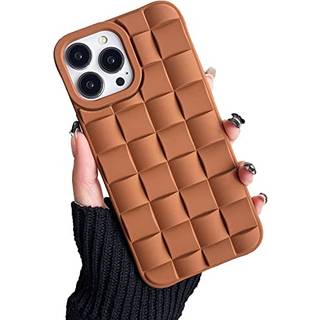 Ginkgonut kompatibel med iPhone 14 Pro Max etui til kvinder/piger S?d 3D Laid Desgin Bl?d silikone St?dsikker forh?jede bumper hj?rner etui til i