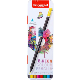 Bruynzeel colour pencils neon - 6 stk. -...