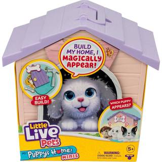 Little Live Pets My Puppy's Home Minis - Pink & Purple Home | Plush Toy & Kennel Playset. Byg din hvalpes hjemmetavn din hvalp og overraskelse! H