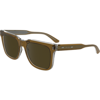 Calvin Klein Mand CK24536S 280 Solbriller Acetat Brun Firkantet Normal