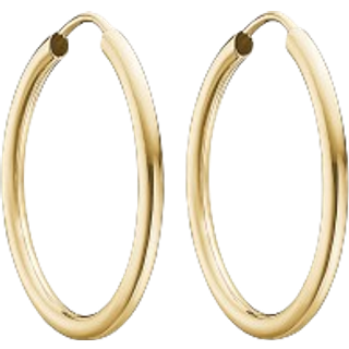 Støvring Design Creoler - 14 karat guld - 25 mm