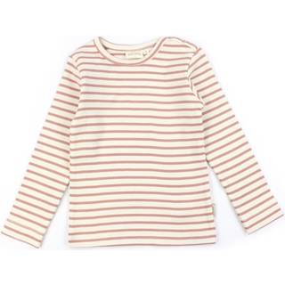 Petit Piao Sea Shell Pink Stribet T-shirt - Str. 4y 104cm