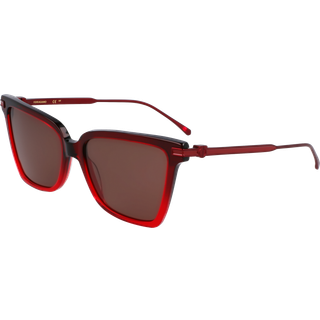 Ferragamo Kvinde SF2036S 615 Solbriller Acetat Rød Sommerfugl Normal - Rød