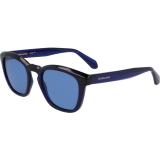 Ferragamo Unisex SF2040SE 432 Solbriller Blå Firkantet Normal