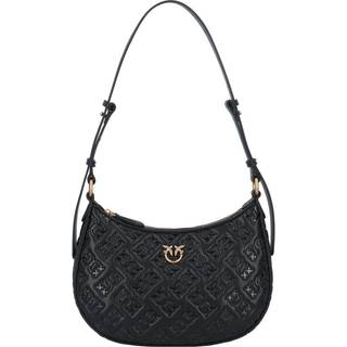 Pinko Half Moon Mini Skuldertaske sort