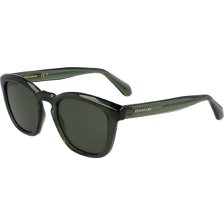 Salvatore Ferragamo SF2040SE 320 50 Solbriller Mænd Grøn - Transparent Khaki Green - 50mm
