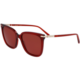 Ferragamo Kvinde SF2037S 616 Solbriller Acetat Rød Sommerfugl Normal
