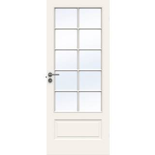 Indvendig dør fra Swedoor, Fransk dør, Clever-line, Style SP10, Klart glas, Hvid 82,5 X 200