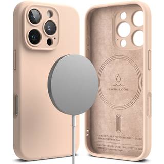 Ringke Silicone Magnetic Case iPhone 16 Pro Max Pink Sand