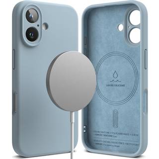 Ringke Silicone Magnetic Case iPhone 16 Blue