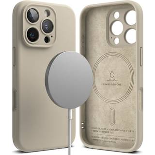 Ringke Silicone Magnetic Case iPhone 16 Pro Max Stone