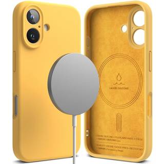 Ringke Silicone Magnetic Case iPhone 16 Yellow