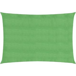 solsejl 2,5x5 m 160 g/m² HDPE rektangulær lysegrøn