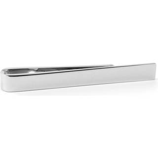 Poleret Sølvfarvet 4 cm Flad Slipsenål