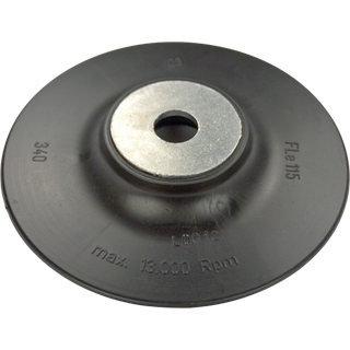 Bagskive t/fiberrondel hård ø115×M14
