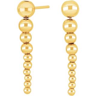 Nordahl Jewellery - MAMBO52 ørestikker i forgyldt sølv m. kugler