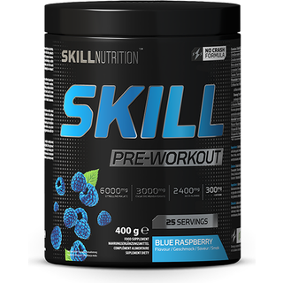 Skill Pre-Workout, Blå Hindbær - 400g