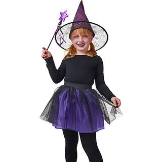 Halloween heks sæt kostume str. 116