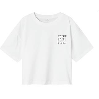 Name It Bright White Sløjfe Kort T-shirt