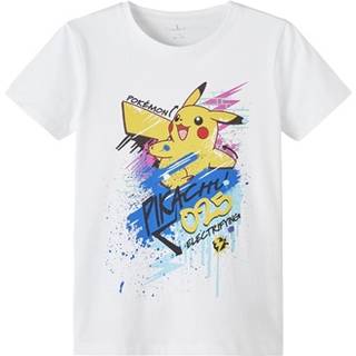 Name It Bright White T-shirt Pokemon - Str. 11-12y 146/152cm