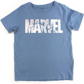 Name It Provincial Blue Marvel T-shirt - Str. 6y 116cm