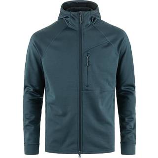 Fjällräven Grid Fleece Hoodie Men-mountain blue-L