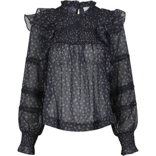 Neo Noir - Sarna Mini Rose Blouse - Black