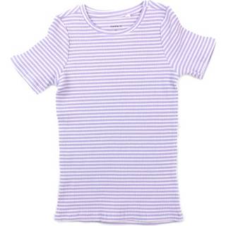Name It Lavender Top Striber - Str. 9-10y 134/140cm