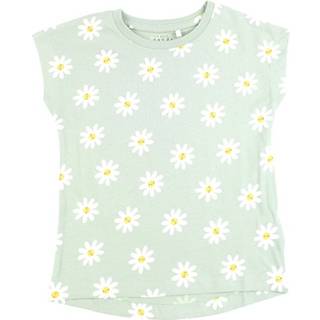 Name It Silt Green Daisy Flowers Top - Str. 1.5y 86cm