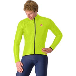 Castelli Squall Shell vandtæt cykeljakke lime/sort herre - Størrelse XX-Large