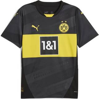 Men&#39;s Puma Borussia Dortmund 24/25 Away Jersey, Black, Size XL, Clothing - Faster Yellow - XL