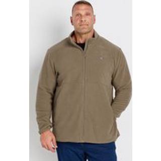 BadRhino Big & Tall BadRhino Big & Tall Brown Plain Zip Through Fleece